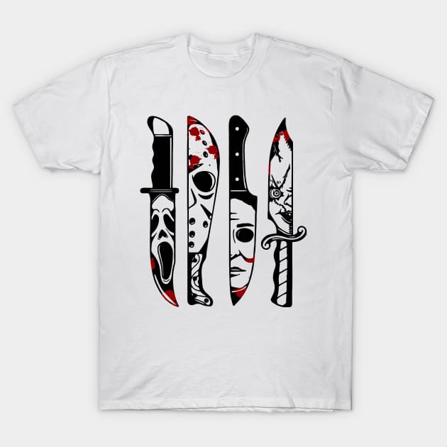 Halloween Knives T-Shirt by GloriousWax